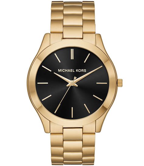 mens michael kors slim runway watch